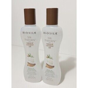 Biosilk Silk Therapy Natural Coconut Oil Leave-in FULL SIZE 5.64 floz NEW SEALED